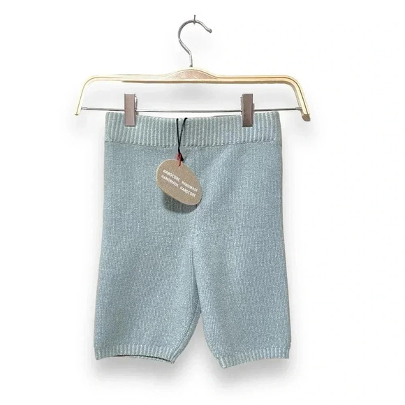 NWT Isa Boulder Typical Ribbed Bike Short Grey Blue Knit Stretchy Shorts Size S - Picture 1 of 7